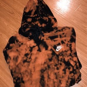 Hand bleached Nike sweatshirt